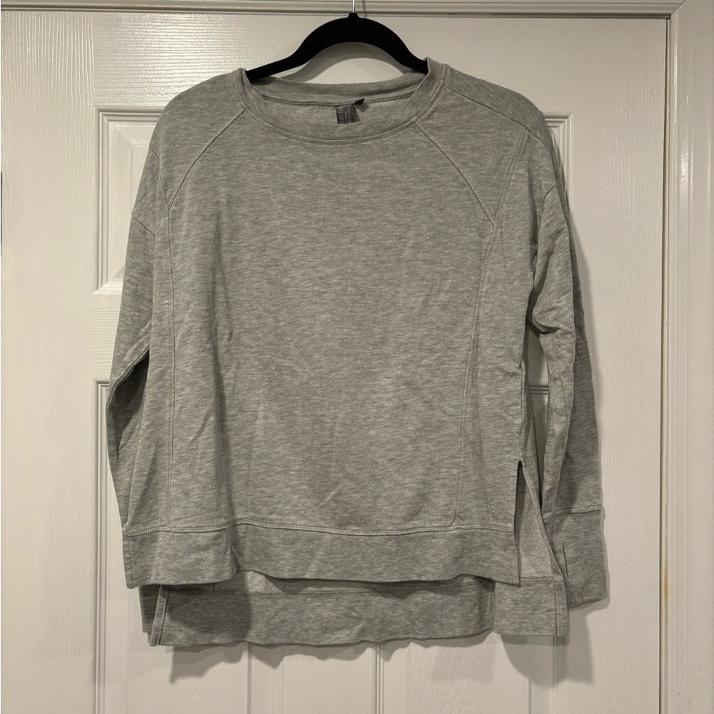 Sweaty Betty Split Hem Crewneck Pullover Sweatshirt